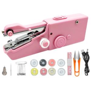 Handheld Sewing Machine, Quick Sew Mini Portable Electric Sewing Machine For Beginners Adults, Easy To Use Suitable for Sewing Clothes, Fabrics, Cutains, Family Travel