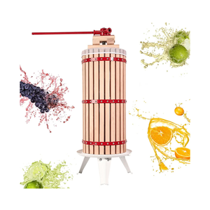 YUDA Upgraded 7.9 Gallon (30L) Manual Fruit Wine Press with 12 Blocks 100% Nature Oak, Cider Apple Grape Berries Crusher Juice Maker
