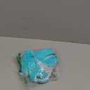 GRAPENT Bikini Tops for Women Cropped StrapCore Tankini Tops Beach Padded Knot Twist Cut Out Adjustable Swimwear Top Only (Small, Aqua Blue)