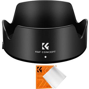 K&F CONCEPT Lens Hood Compatible with Canon RF 24-105mm F4-7.1 is STM, EF-S 18-135mm f/ 3.5-5.6 is USM Lens, Reversible Snap on Camera Lens Shade Replacement of EW-73D Hood