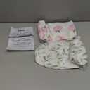 TotAha Premium Stretchy Pack N Play Playard Sheets | Mini Crib Sheets (2-Pack) -Hypoallergenic, Silky Comfort, Buttery Soft, Calming Effect, All-Season Jersey-Knit (Pink Buds & Green Leaves)