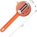 2 Pcs Peeling Knife with Storage Box  2025 New Vegetable Peeler with Container, Multi-Function Fruit & Veggie Peeling Knife with Catcher for Kids & Adults, Safe Kitchen Peeler Set