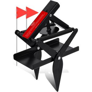 Garsum EasySet Mole Trap, Black Scissor Trap for Lawns, Reusable Quick and Clean Kill Vole Trap, 1 Set