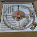 Weibath 5-Light Chandelier Shell 2 Tiered Faceted Gold Chandeliers for Dining Room Modern Pendant Lighting - Amazon.com