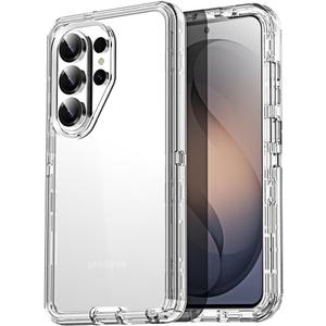 AICase for Samsung Galaxy S26 Ultra Clear 3 in 1 Heavy Duty Drop Protection Full Body Rugged Shockproof/Dust Proof Triple Layer Transparent Military Protective Tough Durable Cover for S26 Ultra 2026_1