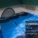 LOYEAHCAMP Tents 4 Person Camping Tent, Easy Setup Waterproof Family Tents for Camping, Portable Dome Tent for Outdoor Camping with Rainfly, Carry Bag