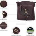 Oak Leathers Leather Crossbody Bag For Women With Adjustable Sling Strap - Medium Size Crossover Shoulder Handbag Purse