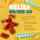 Honees Filled Honey Ginger Drops, Natural Cough Drops- Pure Ginger Sore Throat Relief - Nothing Artificial -Throat Coat Lozenges, Natural Cough Suppressant, Non-GMO (12 Pack – 108 Drops)