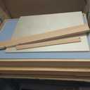 Art Supplies Storage Cart 5-Tier Solid Beech Wood 3 Drawers 4 Rolling Wheel