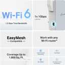 TP-Link RE515X AX1500 WiFi 6 Range Extender w/Ethernet Port | 1.5G Dual-Band Wireless Repeater Amplifier | Up to 1800 Sq. Ft., 64 Devices | Internet Signal Booster | APP Setup | EasyMesh Compatible