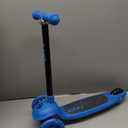 ZIFFY Multicolor 3 Wheel Scooter for Kids 3-5, Toddler Kick Scooters with LED Light-Up Wheels for Boys and Girls, 5 Adjustable Height and Lean-to-Steer Design, Support up to 110 lbs by JOVA (Blue)