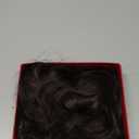 Niceone Hair 18 Inch Dark Brown Wig for Women, Middle Part Medium Length Wavy Synthetic Hair Wig, Upgraded Strands Natural Hairline Design for Daily Party Halloween(Dark Brown,18 Inch)