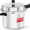 Prestige Popular Aluminium Pressure Cooker, 10 Liters (10.6 Quarts)