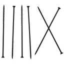 JEGONFRI 40pcs #10  6 inch High Hardness Drywall Screws, Black, Coarse Thread, Phillips Drive, Bugle Head, Black Wood Screws, Long Screws, Wood and More