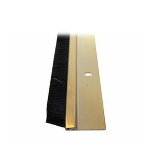 36" Gold Aluminum Brush Door Sweep For Enhanced Insulation And Protection