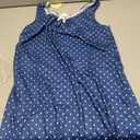 Ekouaer Nightgowns for Women Sleeveless Nightdress Cute Night Gowns Short Sleepshirt Soft Sleepwear Pajama Dress Navy White Dots, Small