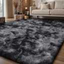 Sour Lemon 10x14 Area Rugs for Bedroom, Fluffy Rugs for Living Room, Large Area Rug Shag Shaggy Carpet Soft Plush Furry Bedside Rug, Machine Washable Area Rugs for Kids Girls Boys Home Decor Anti Slip