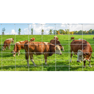 GarveeLife Cattle Farm Fence, 5 ft x 328 ft Galvanized Wire Fencing for Goat, Deer, Hog Yard Livestock Animals Protection