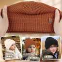 Bebila Baby Beanie Toddler Infant Winter Hats Knit Warm Caps for Boys Girls (6-36 Months, Beige+black+caramel)