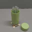 4 in 1 Travel Pump Dispenser Bottle, 30ML 4 Pack Leak-Proof Pump Containers with Measurement Scale & Label Stickers, Portable Bottles for Toiletries, Shower & Travel Use (Green)