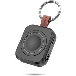 for Samsung Galaxy Watch Charger,1200mAh Portable Charger for Samsung Galaxy Watch 8/8 Classic/7/Ultra/6/6 Classic/5/5 Pro/4/3,Active 2/1 (Black)