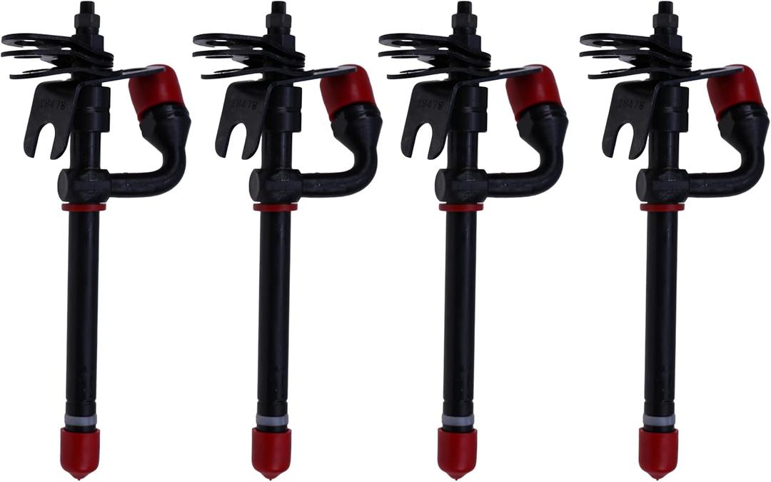 4PCS Fuel Injectors Compatible with John Deere 3029 4045 6068 6081 Engine 350 330B 5303 6110 5220 1450 1550 4045 1450 Replaces 28478 RE48786 RE44508