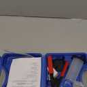 Yonligonju Brake Bleeder Kit with Hand Vacuum Pump with Gauge Adapters Automotive Brake Fluid Bleeding Set for Bike Car Truck (Blue)