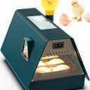 APODESS Incubator for Hatching Chicks, 10 Eggs Incubators with Automatic Egg Turning, Temperature and Humidity Control, Egg Candler, Hatching Incubator for Small Poultry, Chicken, Ducks (10 Eggs)