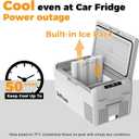 Setpower 12V Refrigerator 50 Hours Backup Cooling 21 Quart 12V Coolers for Vehicles Portable Freezer for Travel Car Fridge Electric Cooler for Car Camping Truck Van RV SUV Road Trip (RF20,Grey), 21QT