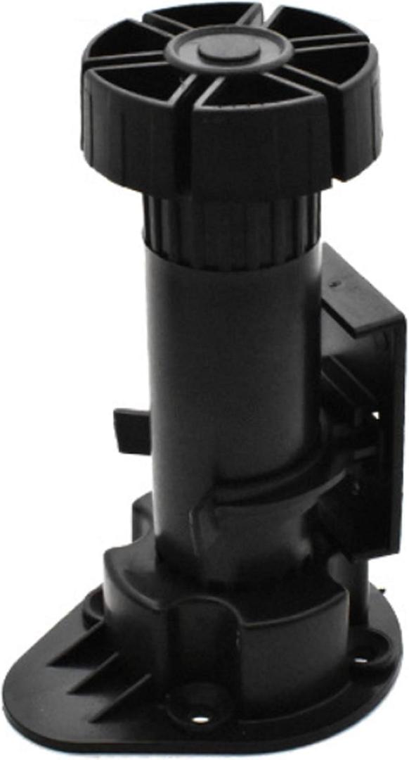 12 Pack Black Cabinet Leveler Legs Adjustable Furniture Legs Adjusts from 3-7/8" to 5-1/8", for Furniture, Cabinets Ect