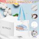 60 Pack Canvas Tote Bag Bulk 13X15 Inch Sublimation Blanks Canvas Tote With Handles for DIY Projects Heat Transfer Vinyl, Personalized Gifts for Women Men, Party Birthday Gift - White