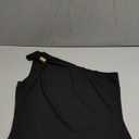 PRETTYGARDEN One Shoulder Going Out Tops for Women Trendy 2026 Summer Y2K Clothes Sleeveless Fitted Spring Fashion Shirts Black, Large