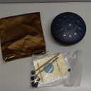 Rain Drum for Outside Garden,Steel Tongue Drum 6 Inche 11 Note Steel Drums Rain Chime,Raindrop Drum,with Soft Bag,Music Book,2 Mallets (Navy Blue)