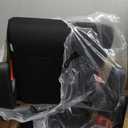 Clek Oobr High Back Booster Seat with Adjustable Headrest, Reclining Design, Latch System, and Retardant-Free Fabric (Railroad Ziip)