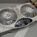 Bionaire Window Fan with Reversible Airflow Blades 3-Speed Settings, Programmable Thermostat, LED Display, Remote Control, Fits 2436" Windows, No Assembly Required
