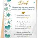 12 x Missonemi Dad Birthday Card | Heartfelt Birthday Gifts Card for Dad from Son or Daughter, Meaningful Birthday Greeting Card for Father