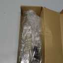 Olive Oil Dispenser, 17oz/500ml Square Tall Glass Container With 2 Stainless Steel Pourers, 2 Labels, 1 Brush and 1 Funnel for Kitchen