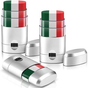 Maxcheck 3 Pcs Mexican Theme Eye Face Paint Blendable Safe Glare Reduction Mexico Flag Green White and Red Eye Face Paint for Mexican Party Sporting National Events