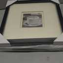 12×12" Black Picture Frames Matted To 5×5, Set of 3