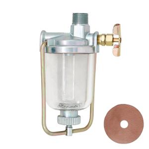 New Fuel Gas Sediment Strainer Bowl Assembly for Allis Chalmers 135 150 165 175 180 202 30 for Massey Ferguson Case IH WC WF WD45 D15 D17 D19 D21 505472M91 70237946 237946 Replaces 70237946 237946