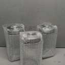 Glass Canisters Kitchen 3 Large Food Storage Containers Jars Stainless Lids