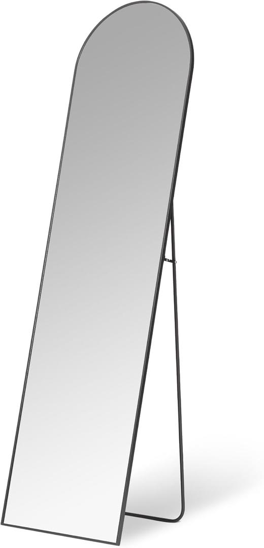Amazon Basics Full Length Floor Mirror, 59 x 16 x 0.55 inches, Black