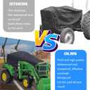 Tractor Cover Waterproof Heavy Duty Tractor Cover 420D Oxford Tractors Seat Covers Tractors Cowling Covers Accessories Compatible with John Deere Kubota Mahindra Bobcat (Blcak, Small)