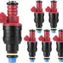 Fuel Injectors for 4.0L V6 for Ford Explorer Ranger 1993-1996, Aerostar 1996, for Mazda B4000 1997, Navajo 1993-1994 Replace 822-12111, 0280150931 4Holes Set of 6