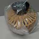  LED Rattan Deckenlampe aus Rattan/Metall Boho Pendelleuchte