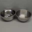 2-Piece Stainless Steel Mixing Bowls and Microporous Colanders Set, 3QT & 5QT Nesting Bowls with Fine Drain Strainers for Washing Rice, Fruits, Vegetables, Pasta, and More
