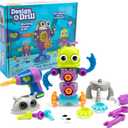 Educational Insights Design & Drill Robot Workshop - Construction Toys & Tools for Kids, Robot Toy Building Sets, Kids' Tool Set with Real Electric Drill Toy, Take Apart STEM Set, Gifts for Ages 3+