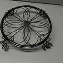 1/2/4 Pack 10/12 Inch Heavy Duty Iron Plant Stands - Rustproof Metal Flower Pot Holder for Indoor Outdoor Use, Round Wrought Iron Planter Stand for Corner Gardening, Patio, Balcony Decor- Black (12IN2PCS)