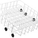Upgraded 808602302 Dishwasher Lower Rack Replacement Parts for Frigidaire Kenmore Dishwasher Rack LFBD2409LF3C FDB1050REC4 Bottom Rack Frigidaire Gallery Dish Washer Lower Dishrack 154174501 Wheel