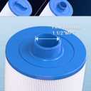 POOLPURE Replacement Filter for PMAX50P4, Unicel 5CH-35,Filbur FC-0300, Baleen AK-90109, Excel Filters XLS-526, Darlly 50353, Pure N Clean PC-0300, SD-00780, SD-00650 Filter Cartridge1 1/2" MPT (2)